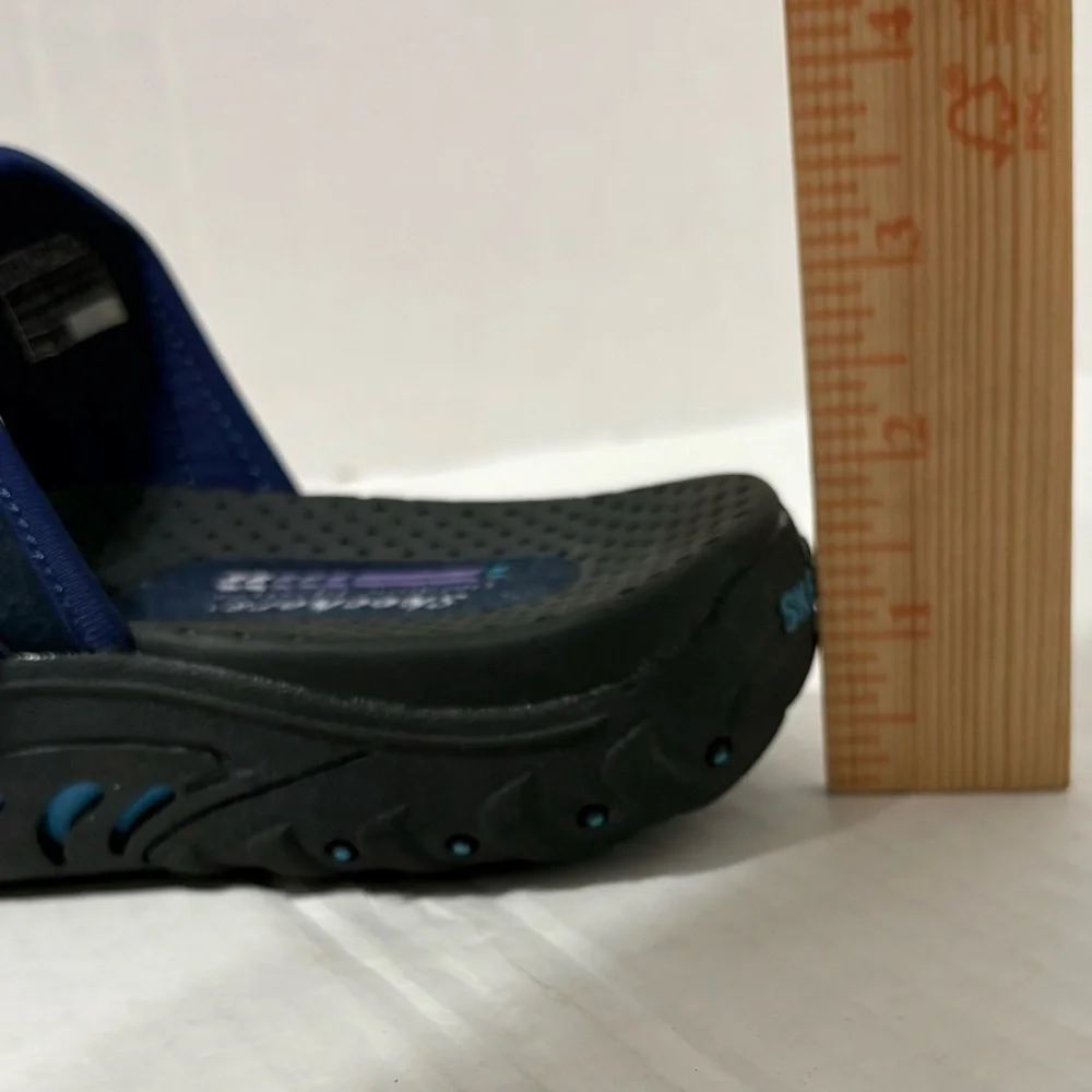 Skechers Reggae Trailway  Navy and Teal Flip-Flop Summer Sandals. Woman’s 11 - Picture 11 of 11
